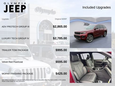 New 2025 Jeep Grand Cherokee Overland w/ Adv Protech Group III image 4