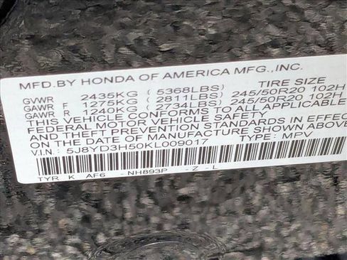 Used 2019 Acura MDX w/Technology Pkg image 24