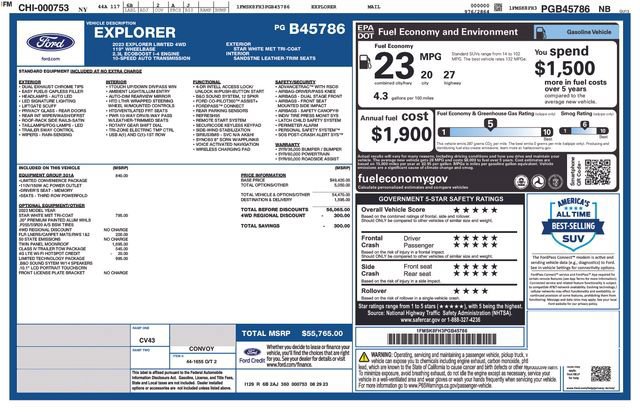 Certified 2023 Ford Explorer Limited w/ Limited Technology Package AWD/4WD image 28