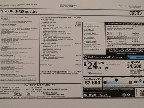 New 2026 Audi Q5 Premium Plus AWD/4WD image 39