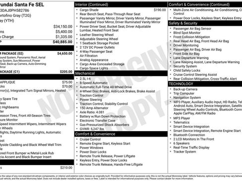 Used 2023 Hyundai Santa Fe SEL w/ Premium Package AWD/4WD image 5