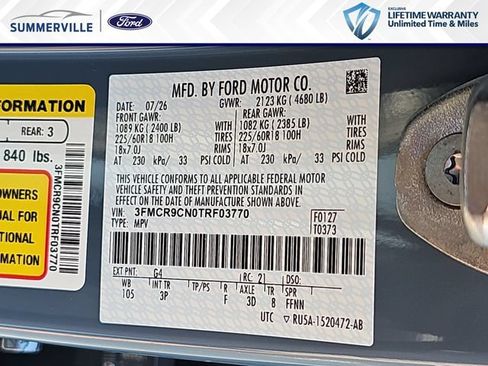 New 2026 Ford Bronco Sport Outer Banks w/ Outer Banks Tech Package+ AWD/4WD image 35