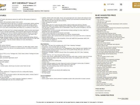 Certified 2017 Chevrolet Tahoe LT image 4