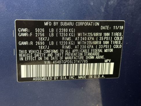 Used 2020 Subaru Outback Touring XT AWD/4WD image 42