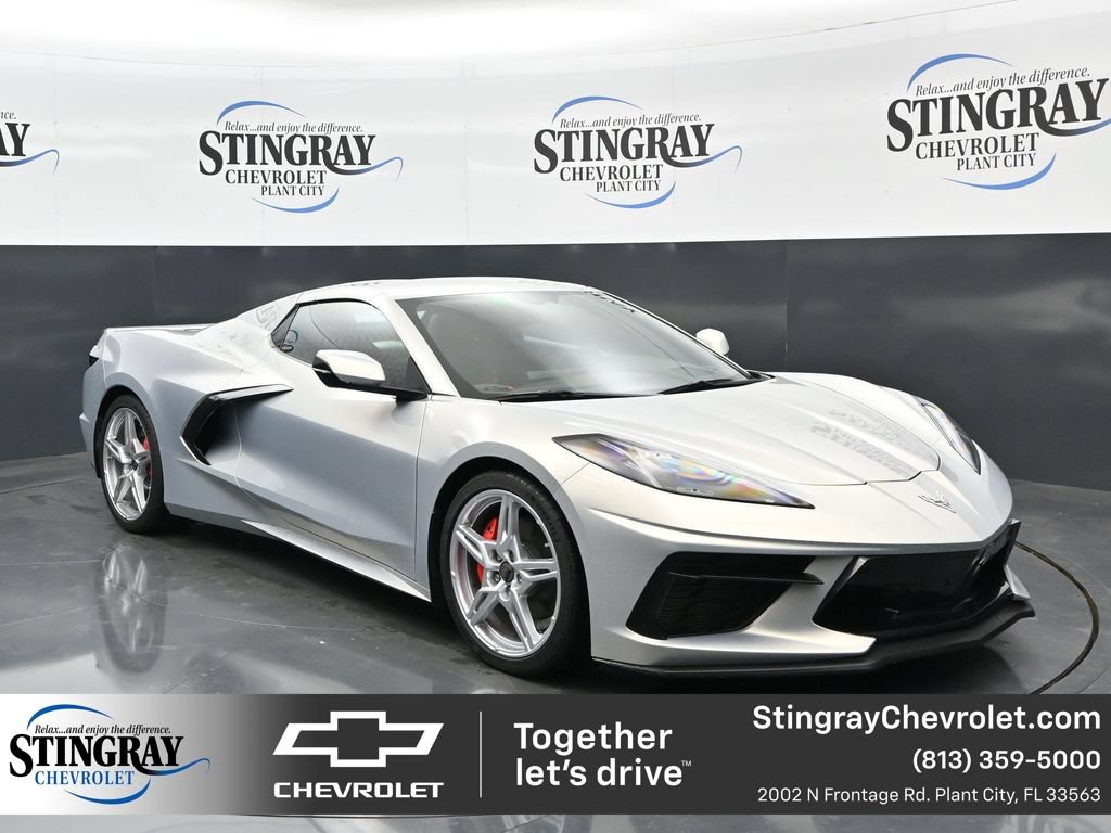 Certified 2023 Chevrolet Corvette Stingray Preferred Conv w/ Chrome Exterior Badge Package RWD 360° Tour