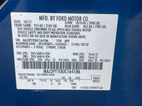 Used 2018 Ford EcoSport SE w/ SE Convenience Package FWD image 32