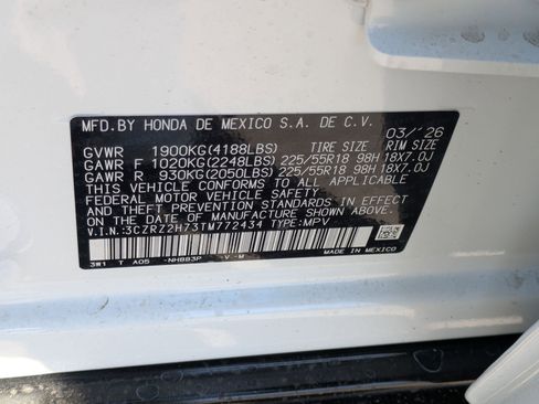 New 2026 Honda HR-V EX-L image 17