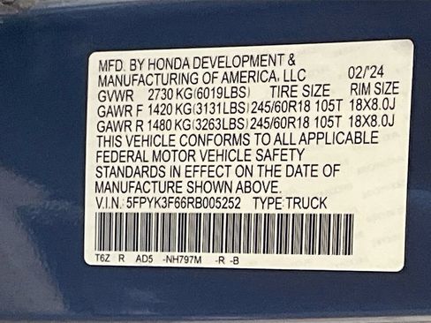 Used 2024 Honda Ridgeline TrailSport image 33