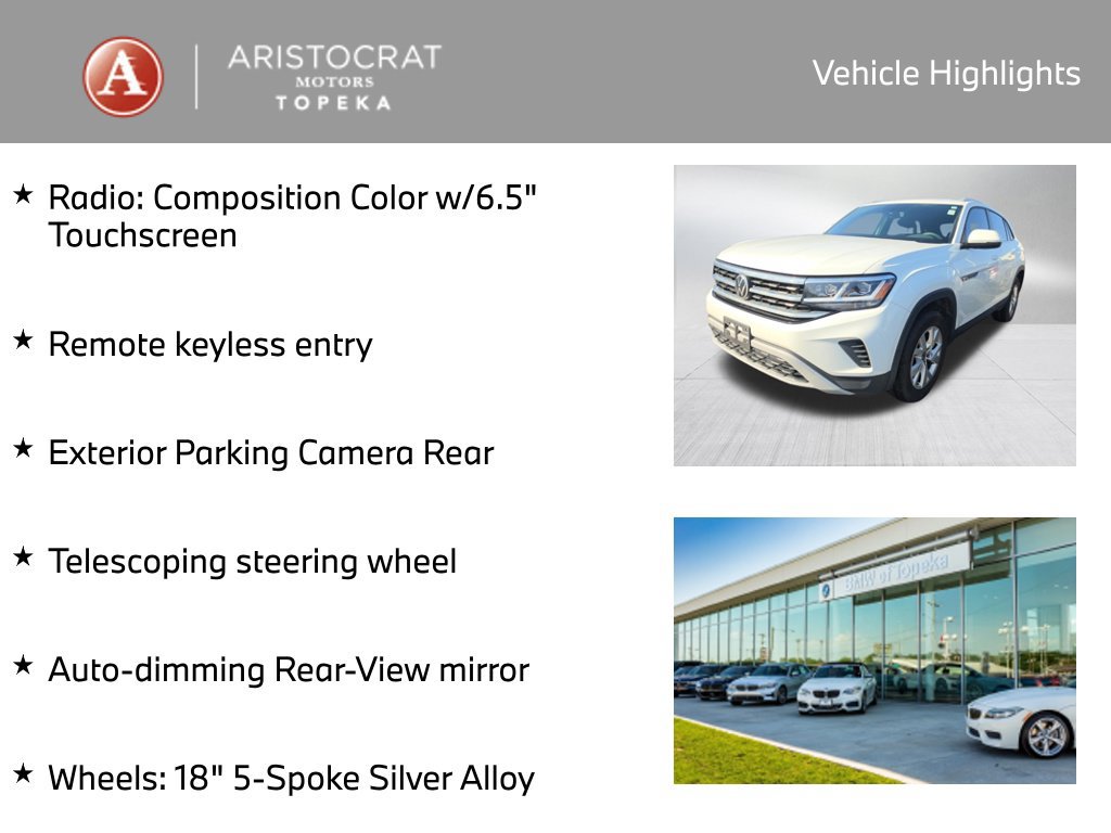 Used 2021 Volkswagen Atlas Cross Sport S AWD/4WD image 2