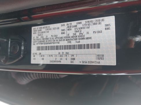 Used 2022 Ford F150 Lariat w/ Trailer Tow Package AWD/4WD image 36