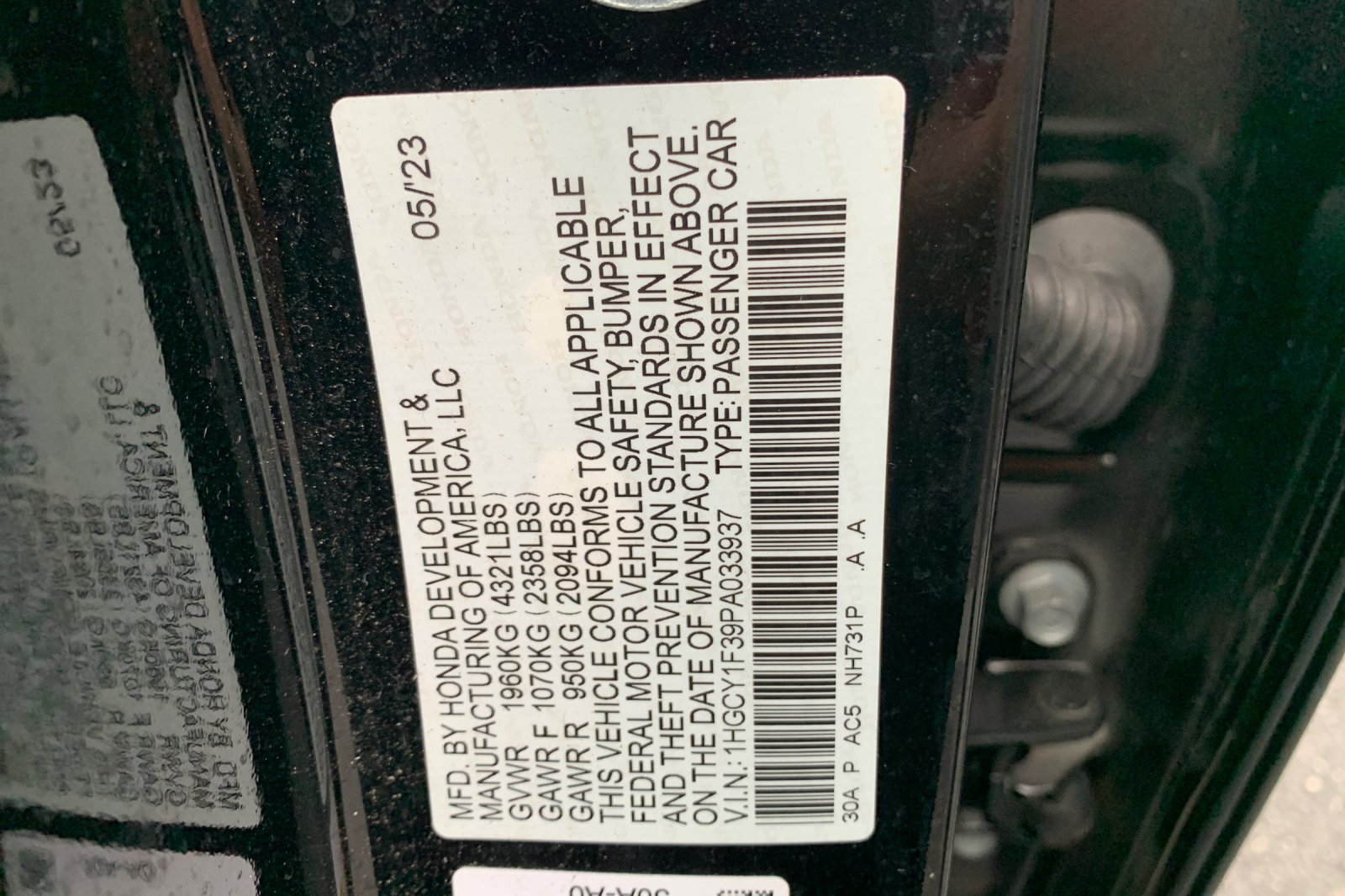 Used 2023 Honda Accord EX image 9