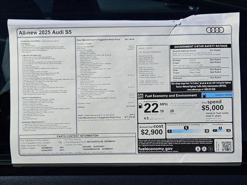 New 2025 Audi S5 Premium Plus image 17