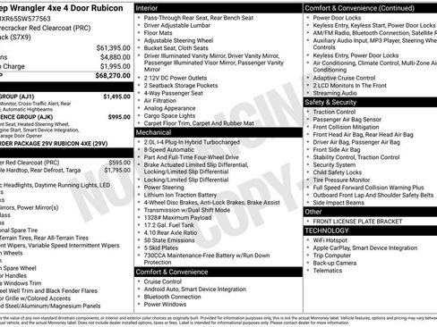 Used 2025 Jeep Wrangler Unlimited Rubicon 4xe w/ Safety Group image 7