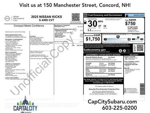 Used 2025 Nissan Kicks S w/ Charging Package image 27