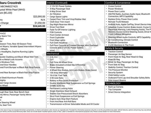 Certified 2021 Subaru Crosstrek 2.0i AWD/4WD image 1
