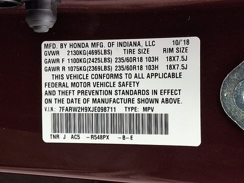 Used 2018 Honda CR-V Touring image 28