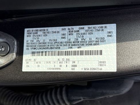 Used 2024 Ford Escape Active AWD/4WD image 20
