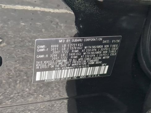 New 2026 Subaru Ascent Touring image 35