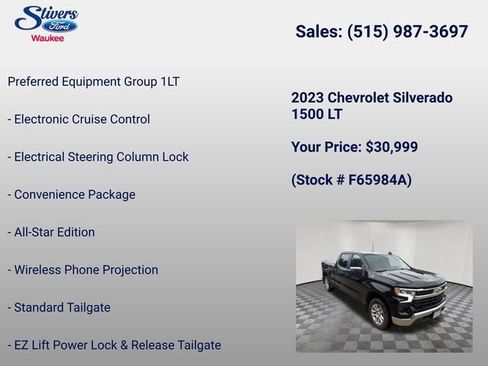 Used 2023 Chevrolet Silverado 1500 LT AWD/4WD image 22
