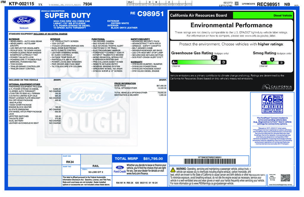 Certified 2024 Ford F350 Lariat AWD/4WD image 5