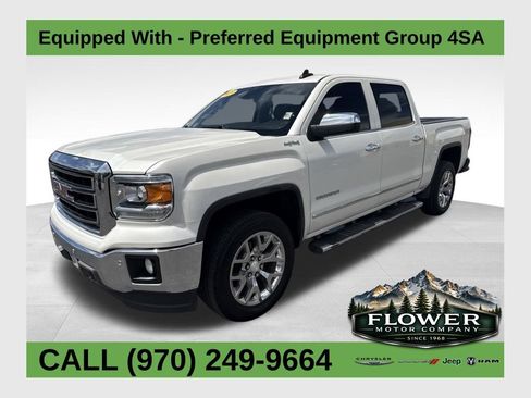 Used 2015 GMC Sierra 1500 SLT w/ SLT Crew Cab Value Package AWD/4WD image 1