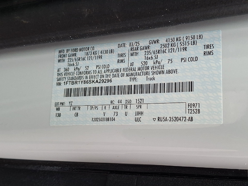 Certified 2025 Ford Transit 250 Low Roof w/ Exterior Upgrade Package RWD image 27
