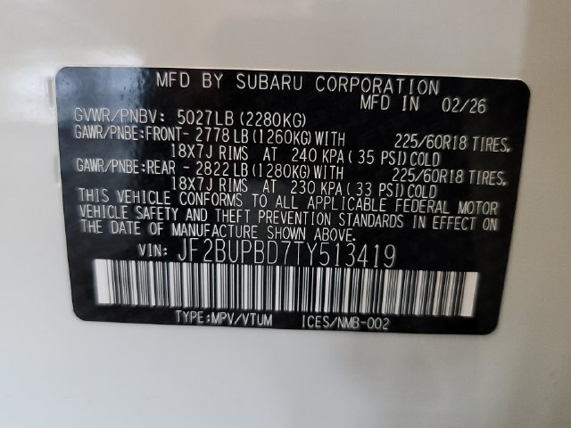Used 2026 Subaru Outback Premium AWD/4WD image 36