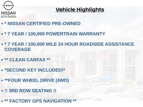 Certified 2022 Nissan Pathfinder Platinum w/ Cargo Package image 11