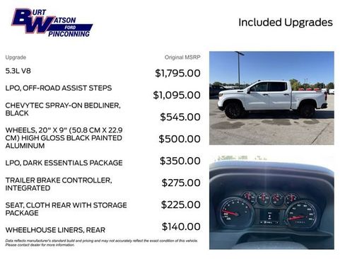 Used 2023 Chevrolet Silverado 1500 Custom Trail Boss w/ LPO, Dark Essentials Package image 3