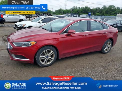 Used 2018 Ford Fusion SE w/ Fusion SE Technology Package FWD image 1