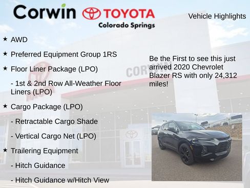 Used 2020 Chevrolet Blazer RS AWD/4WD image 4