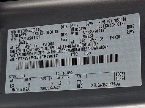 Used 2017 Ford F150 Lariat w/ Equipment Group 502A Luxury image 26