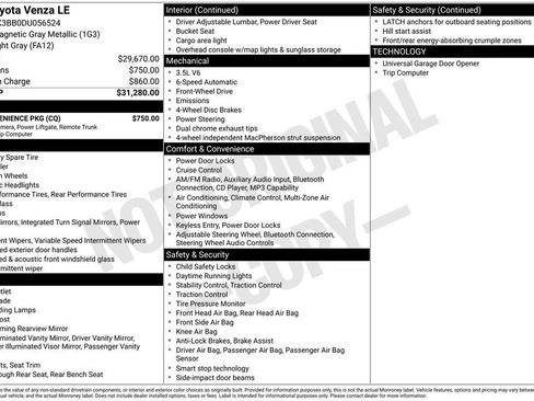 Used 2013 Toyota Venza LE w/ LE Convenience Pkg image 1