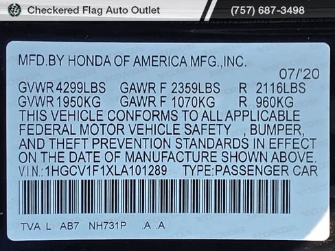 Used 2020 Honda Accord LX image 28