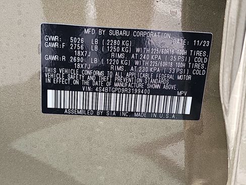 Certified 2024 Subaru Outback Touring XT AWD/4WD image 16