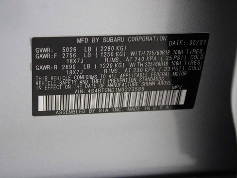 Used 2021 Subaru Outback Limited XT AWD/4WD image 37