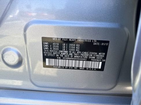Used 2017 Subaru Legacy 2.5i Sport w/ Popular Package #2A AWD/4WD image 16