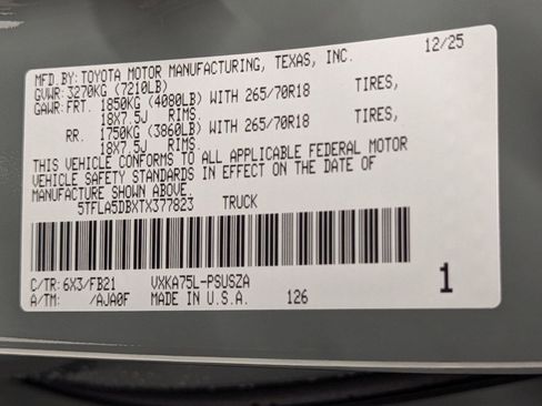 New 2026 Toyota Tundra SR5 image 32