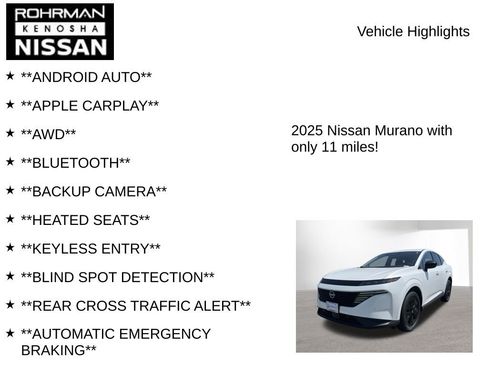 New 2025 Nissan Murano SV image 8