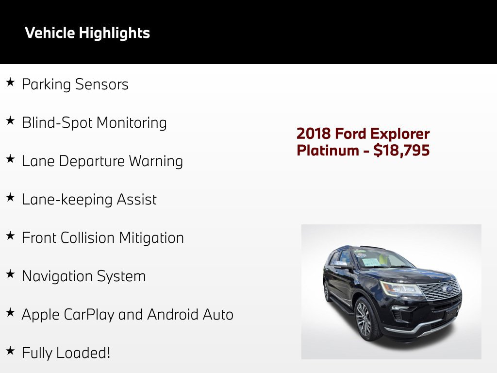Used 2018 Ford Explorer Platinum AWD/4WD image 60