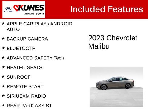 Used 2023 Chevrolet Malibu LT w/ Driver Confidence Package FWD image 2