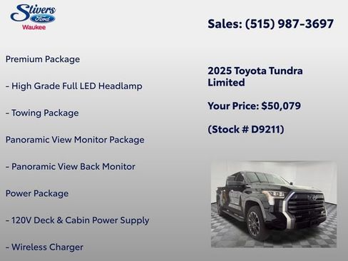 Used 2025 Toyota Tundra Limited AWD/4WD image 8