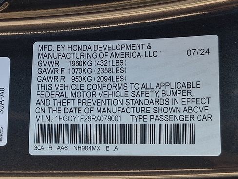 Certified 2024 Honda Accord LX image 26