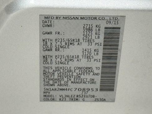Used 2015 Nissan Pathfinder SV w/ Trailer Tow Package AWD/4WD image 41