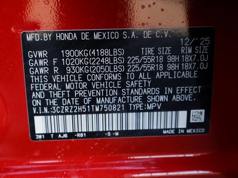 New 2026 Honda HR-V Sport image 41