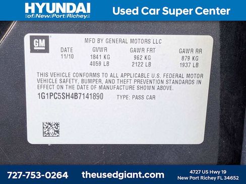 Used 2011 Chevrolet Cruze LS w/ Connectivity Package FWD image 29