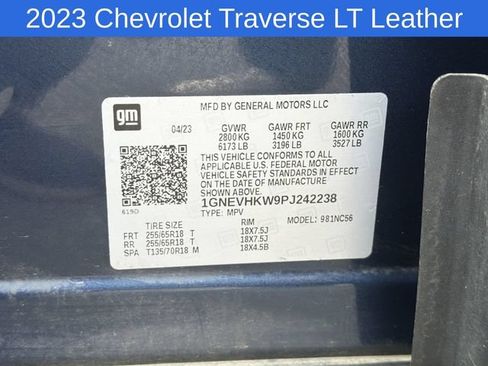 Used 2023 Chevrolet Traverse LT AWD/4WD image 31