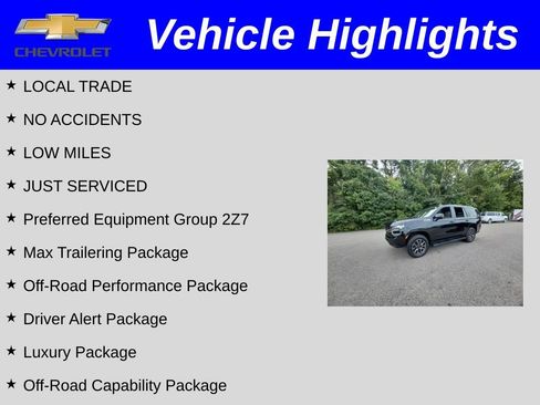 Certified 2022 Chevrolet Tahoe Z71 w/ Off-Road Capability Package image 2