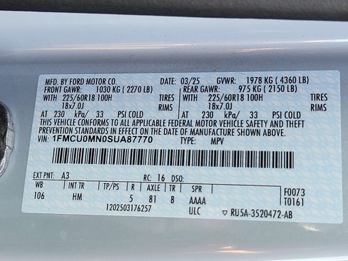 Used 2025 Ford Escape ST-Line w/ Tech Pack #1 image 32