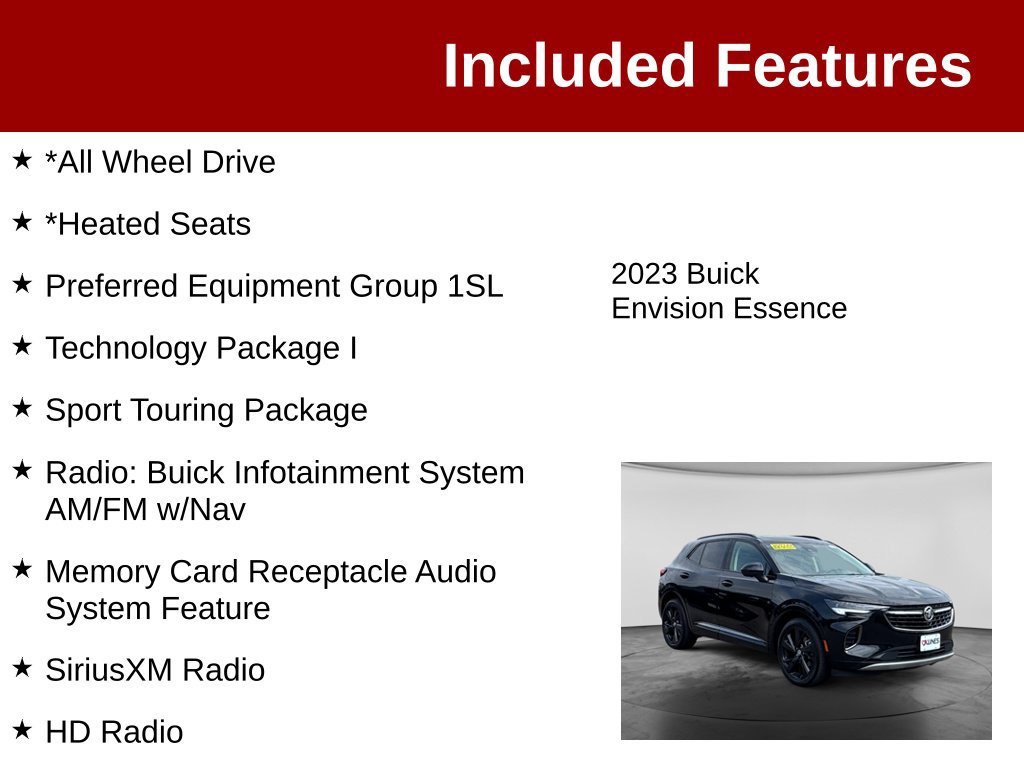 Used 2023 Buick Envision Essence w/ Technology Package I AWD/4WD image 3